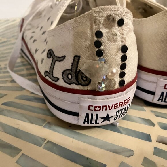 "I DO" CUSTOM CONVERSE SNEAKER - Picture 5 of 9